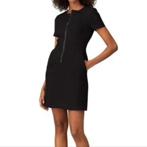 Toccin NY Black Short Sleeve Zip Dress Size 18